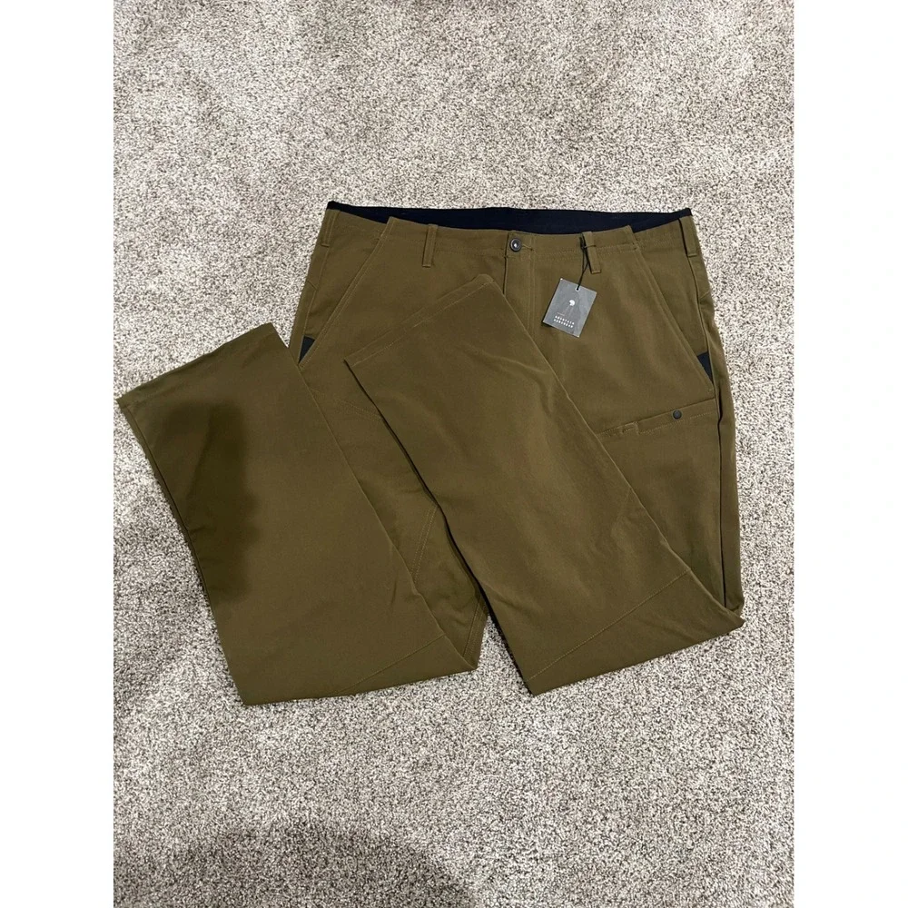 Mountain Hardwear MT6-U Pants Mens 40x32 Olive Green Hiking Stretch OM0648-276